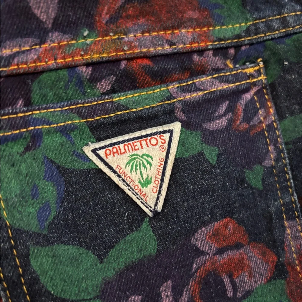 Vintage Palmetto Floral Patterned jeans - Picture 5 of 5